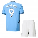 Günstige Fußballtrikots Manchester City Haaland 9 Kinder Heimtrikot 2024-25 Kurzarm